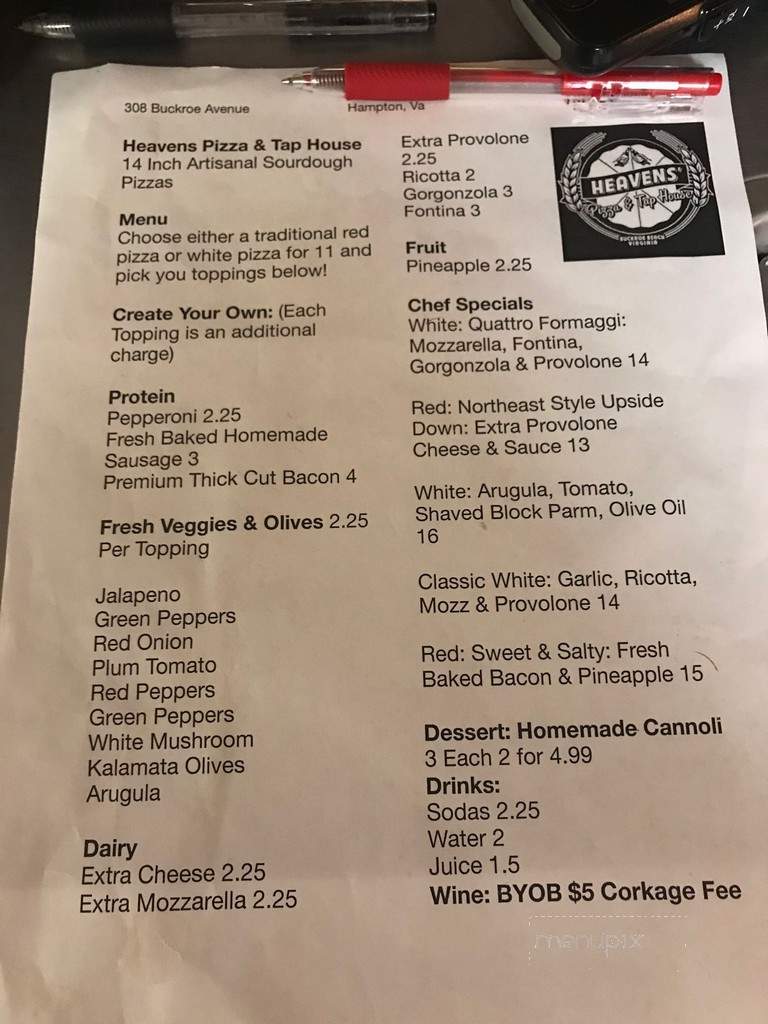 Heavens Pizza and Tap House - Hampton, VA