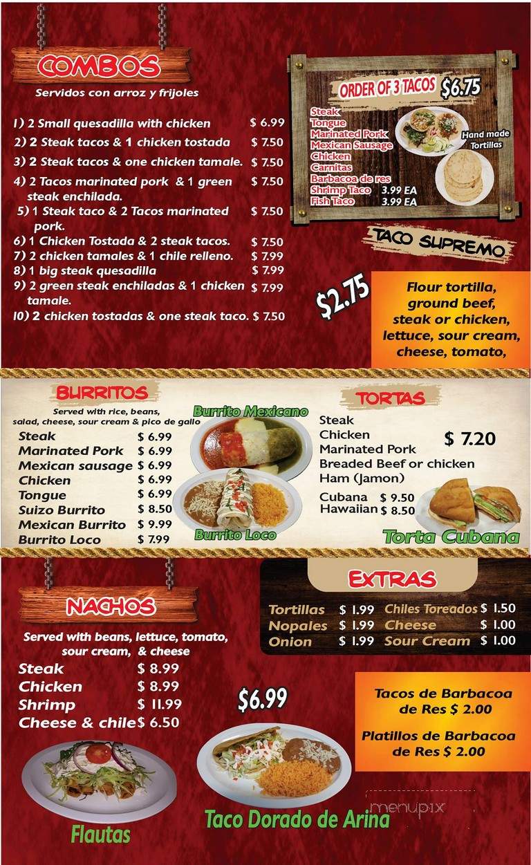 La Costenita - Indianapolis, IN menu_pic