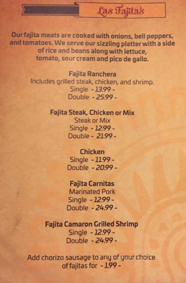 Los Cabos Mexican Grill - Menomonie, WI menu_pic