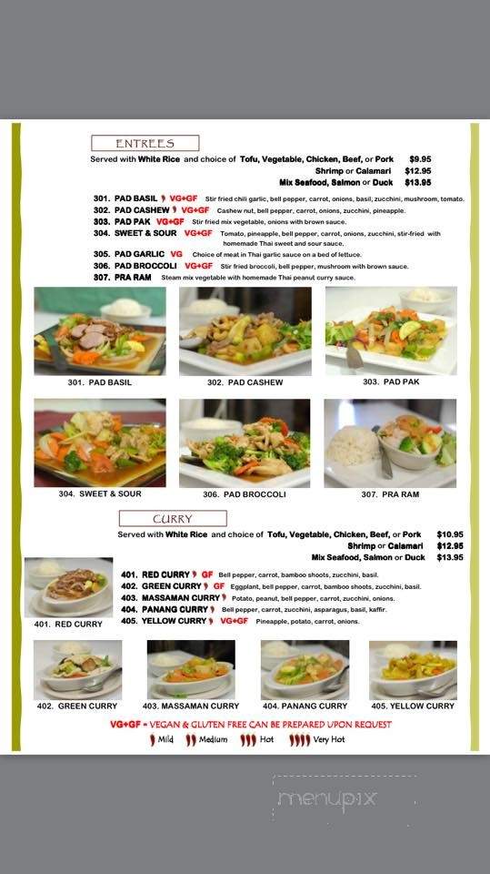 Thai Siam - Starkville, MS menu_pic
