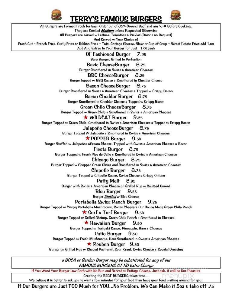 Patio Cafe - Deming, NM menu_pic