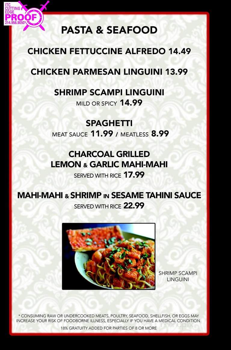 Zonga's - North Richland Hills, TX menu_pic