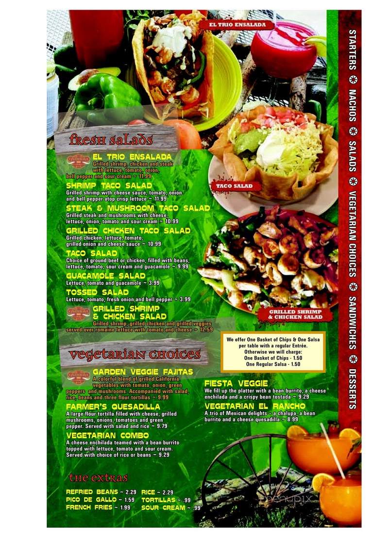 La Carreta - Schererville, IN menu_pic