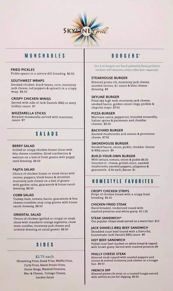Skyline Grill - Benkelman, NE menu_pic