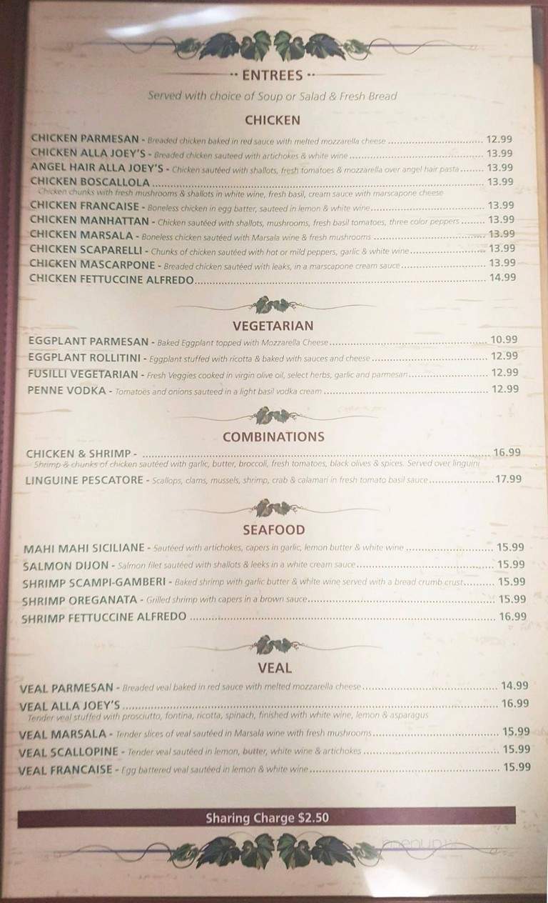 Little Joey's Pizzeria Restaurant - Beverly Hills, FL menu_pic