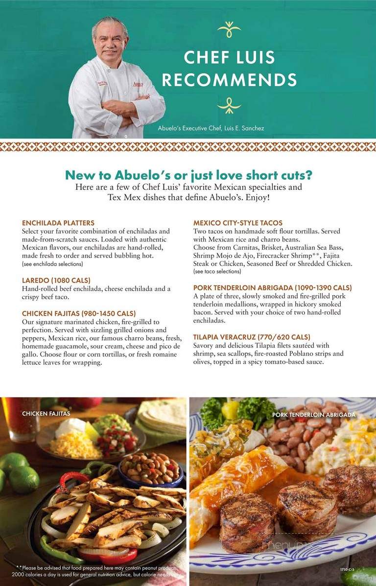 Abuelo's Mexican Restaurant - Fort Worth, TX menu_pic