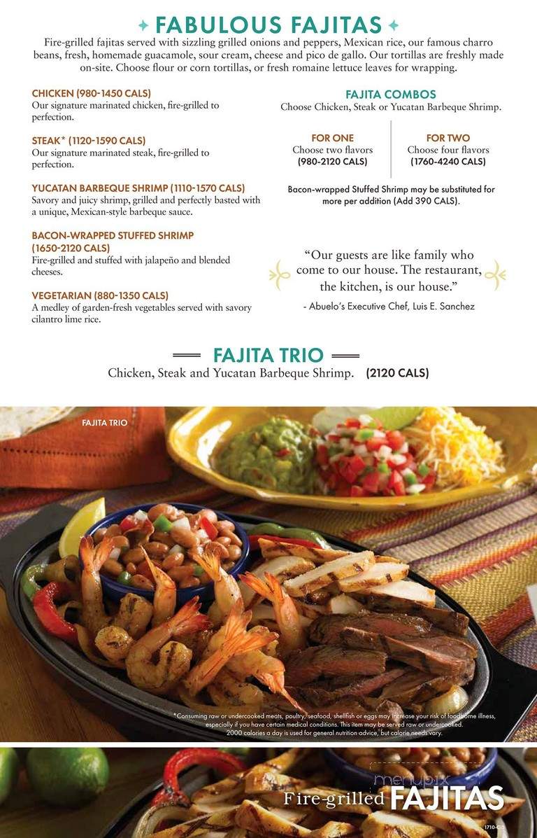 Abuelo's Mexican Restaurant - Fort Worth, TX menu_pic