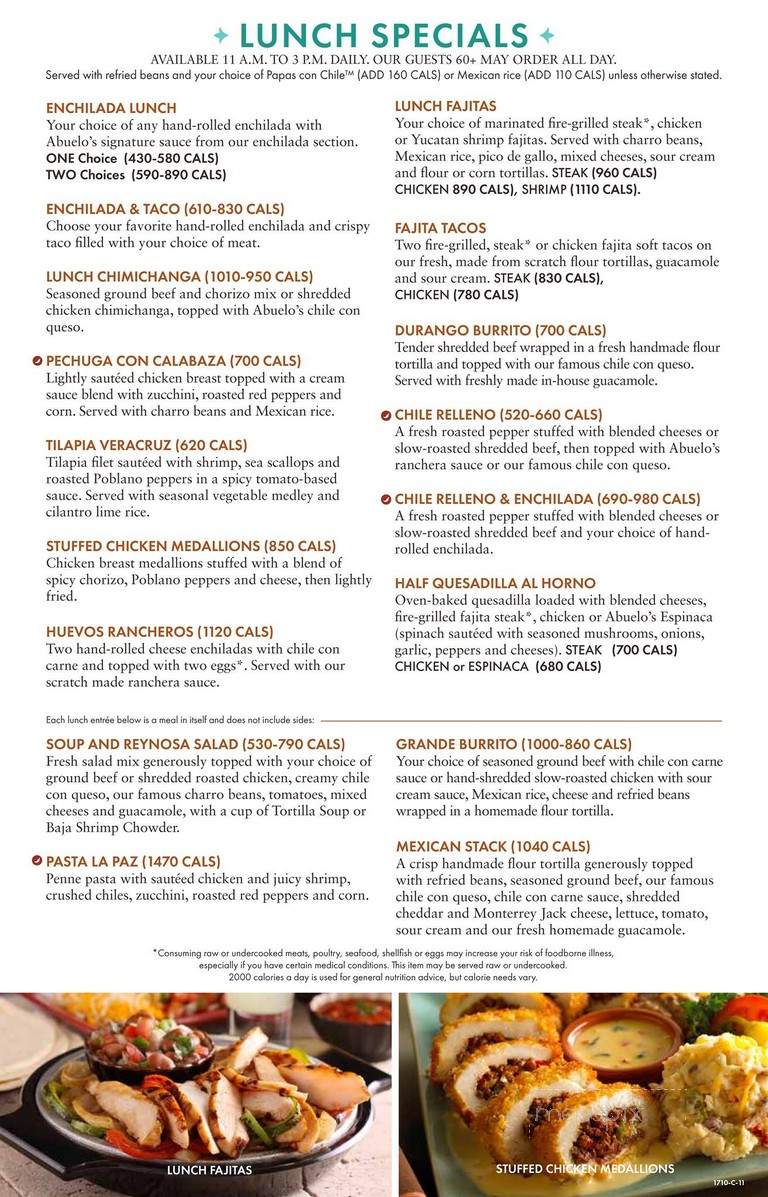 Abuelo's Mexican Restaurant - Fort Worth, TX menu_pic