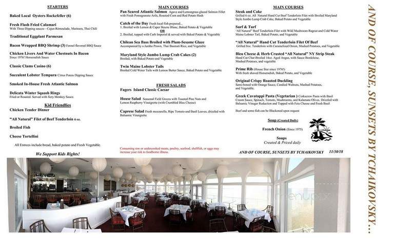 Fager's Island - Ocean City, MD menu_pic