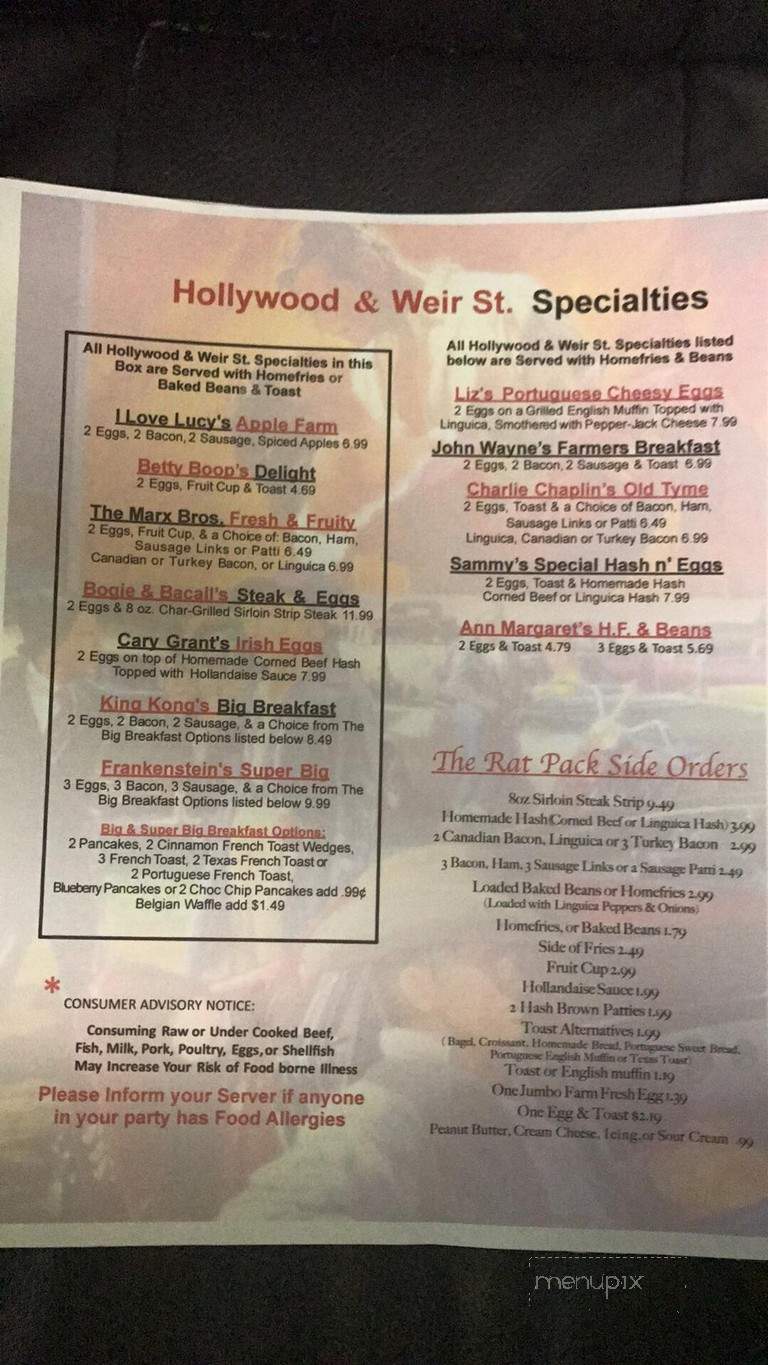DeAvila's Restaurant and Catering - Taunton, MA menu_pic