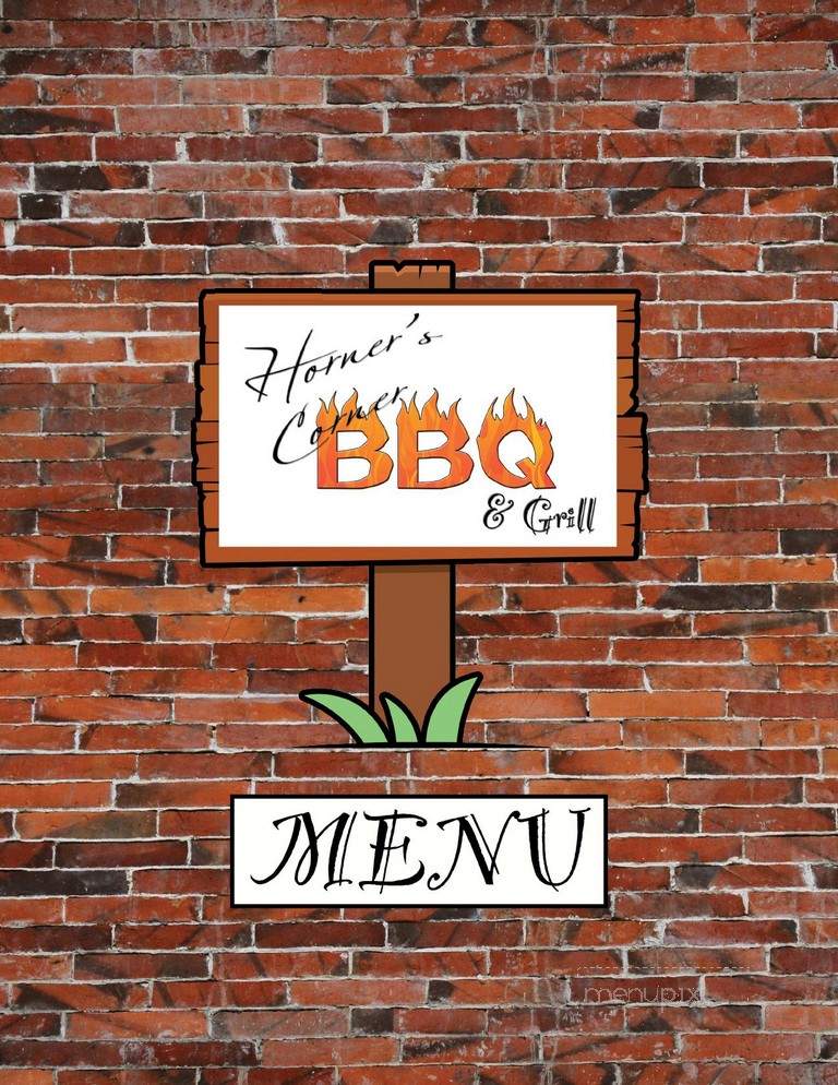 Horner's Corner BBQ - Carlisle, PA menu_pic