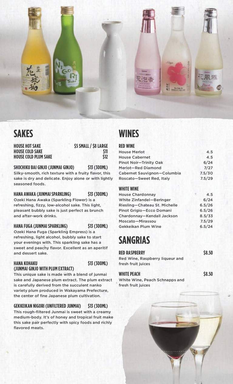 Kobe Hibachi Grill and Sushi - Fayetteville, AR menu_pic