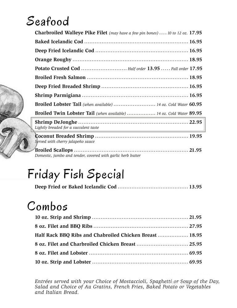 Nunzio's Restaurant - Loves Park, IL menu_pic