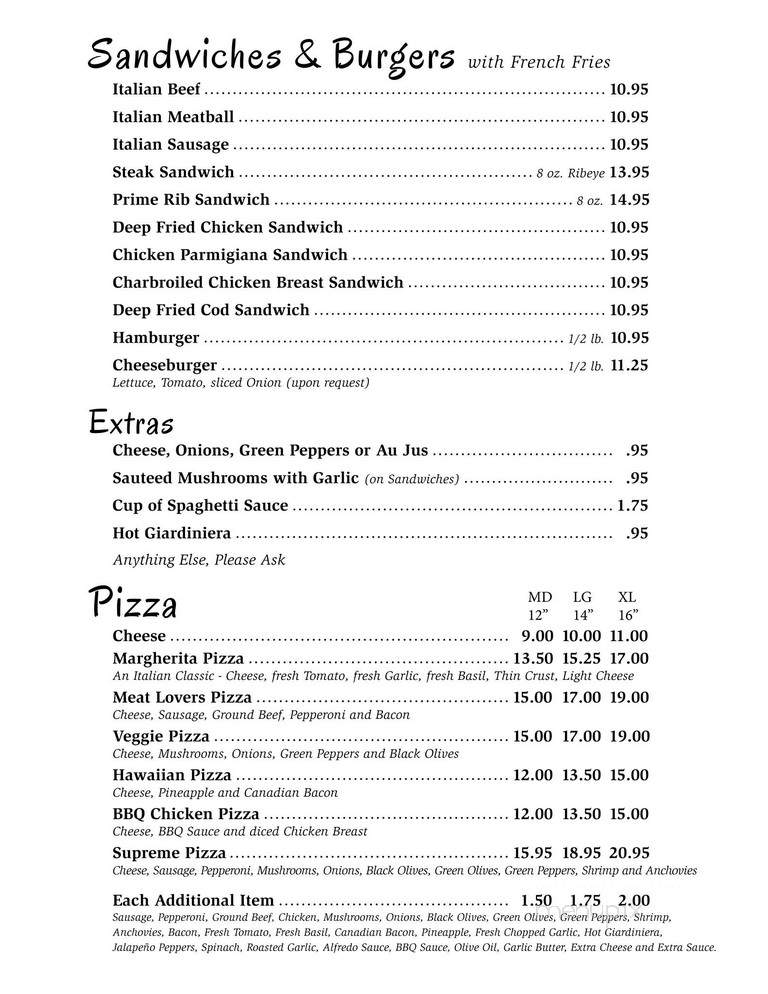 Nunzio's Restaurant - Loves Park, IL menu_pic