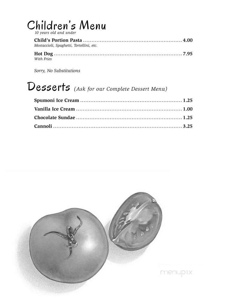 Nunzio's Restaurant - Loves Park, IL menu_pic