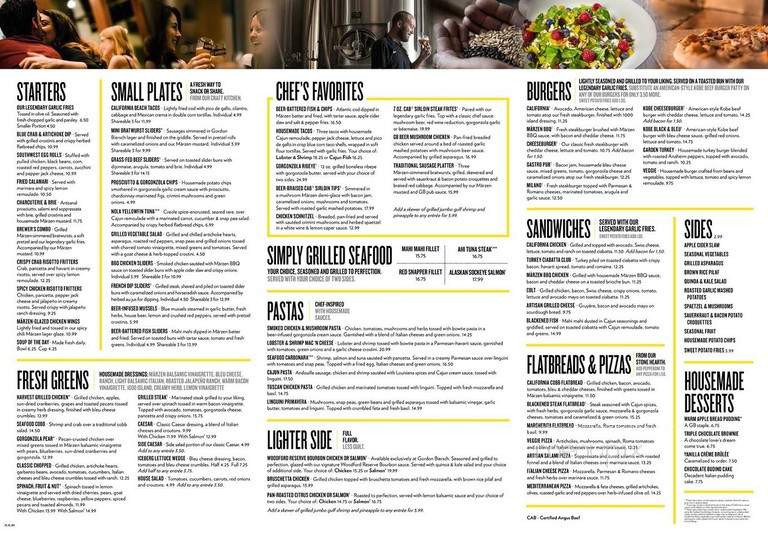 Gordon Biersch Brewery - Washington, DC menu_pic