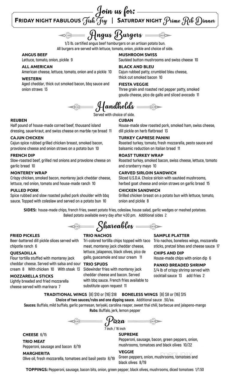 Trio Grille - Marengo, IL menu_pic