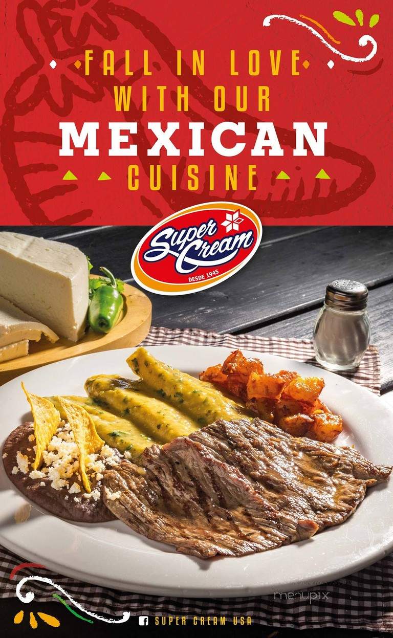 Super Cream - Brownsville, TX menu_pic