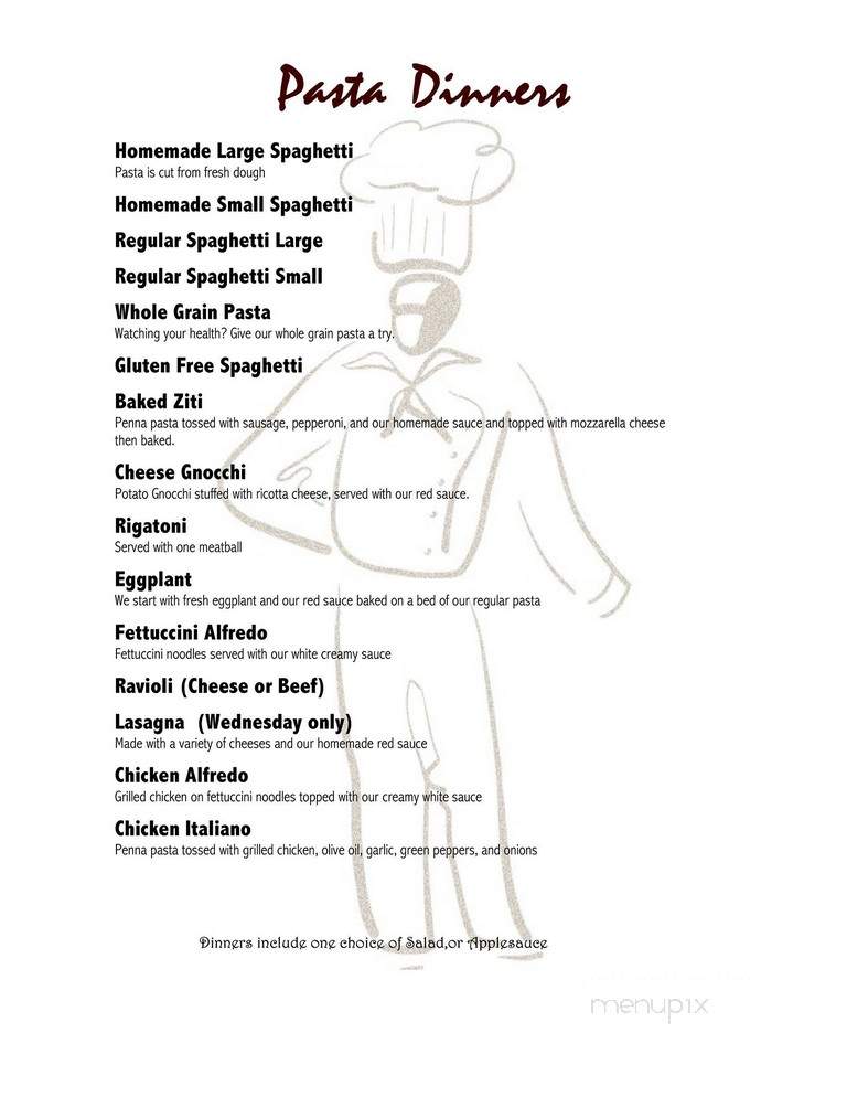 Pangrazios' Cafe - Scio, OH menu_pic