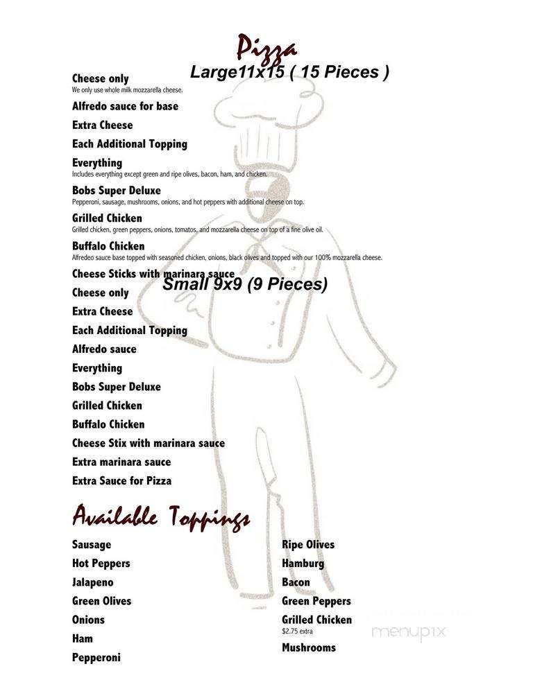 Pangrazios' Cafe - Scio, OH menu_pic