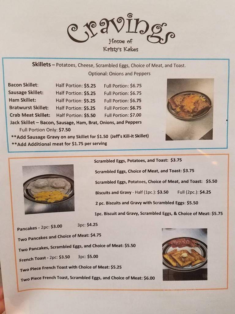 Cravings - Whitelaw, WI menu_pic