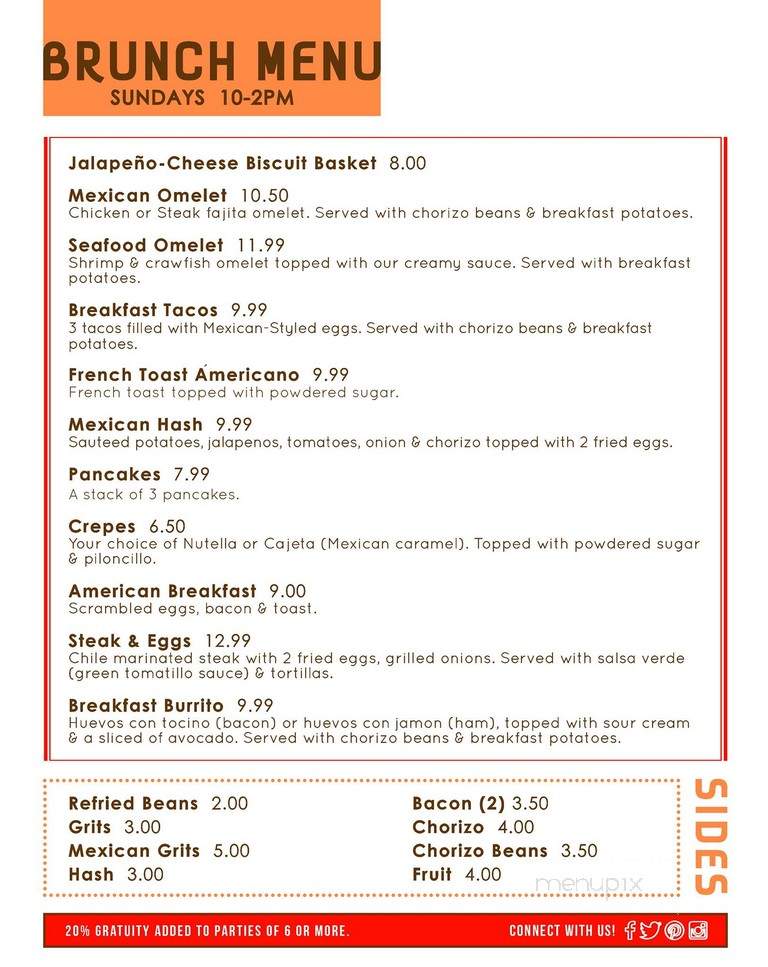 Caliente Mexican Craving Lsu Location - Baton Rouge, LA menu_pic