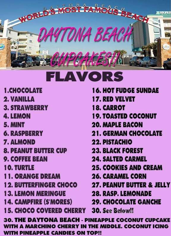 Cupcakes By the Sea - Ormond Beach, FL menu_pic