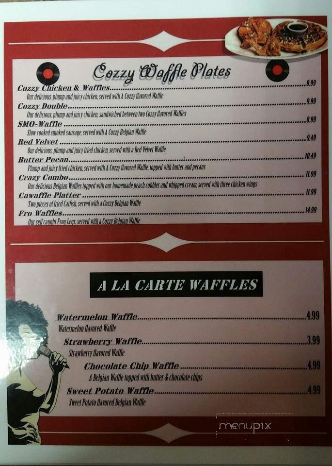 The Cozzy Corner - Appleton, WI menu_pic