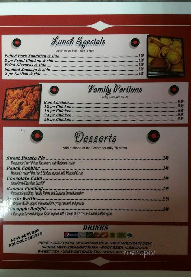 The Cozzy Corner - Appleton, WI menu_pic