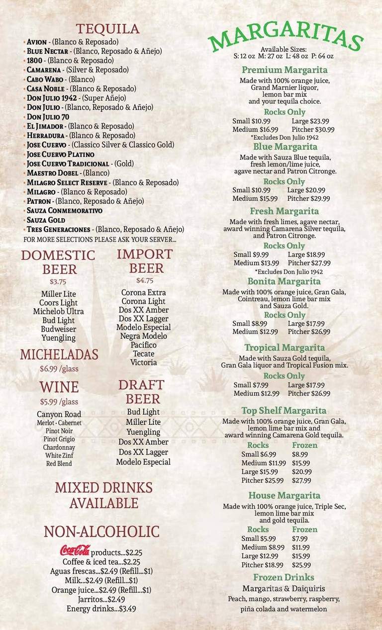 Pepito's Mexican Restaurant - Destin, FL menu_pic