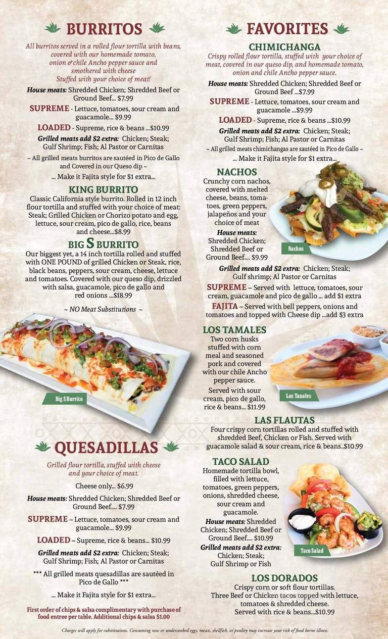 Pepito's Mexican Restaurant - Destin, FL menu_pic