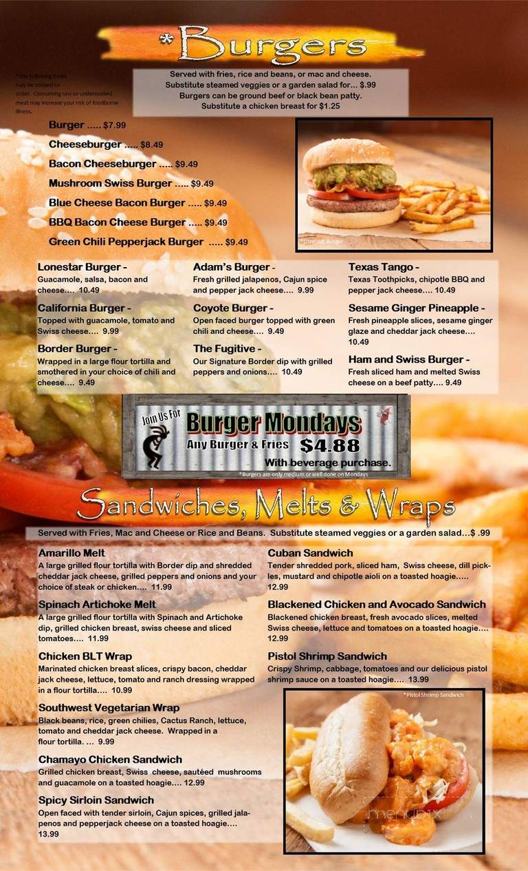 Cactus Grille - Loveland, CO menu_pic