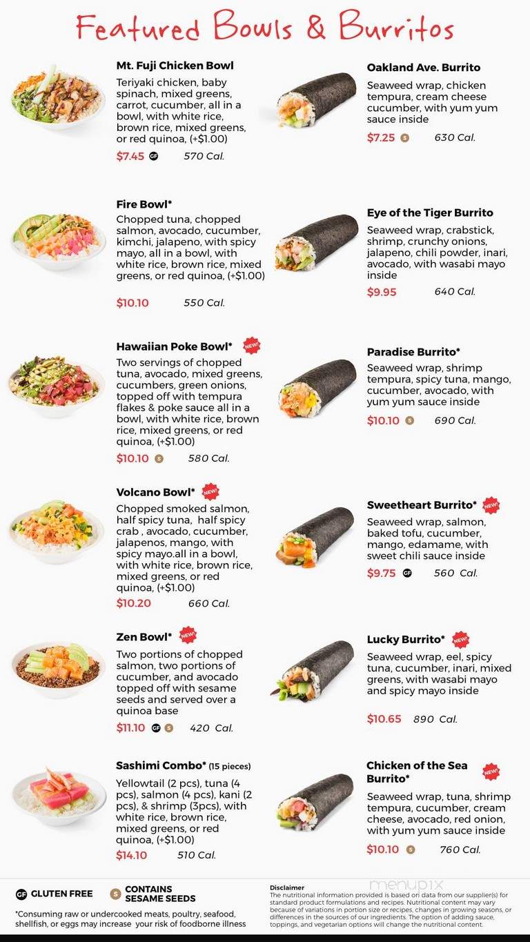 Sushi Fuku - Pittsburgh, PA menu_pic