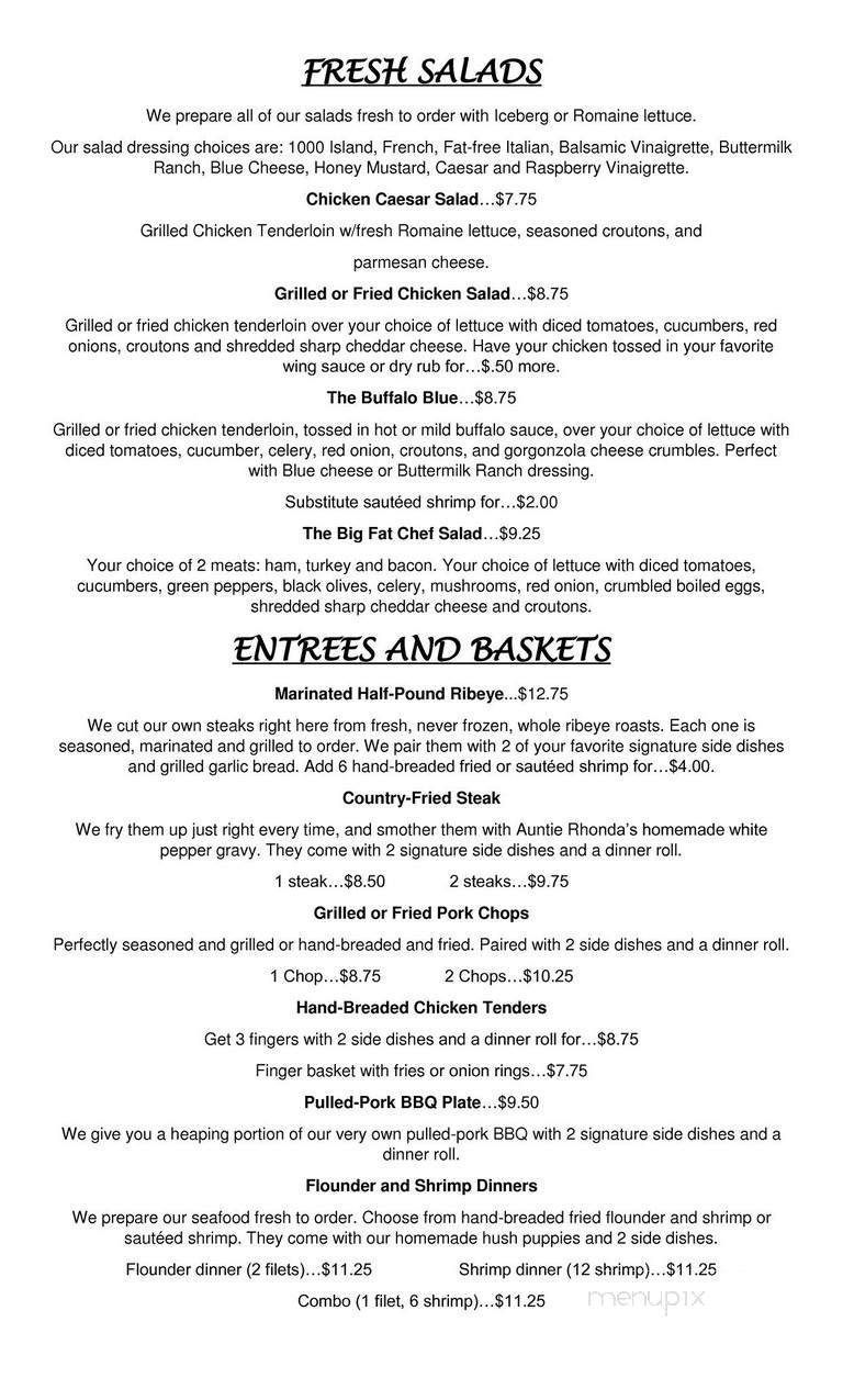 Smokey's Place - North Charleston, SC menu_pic