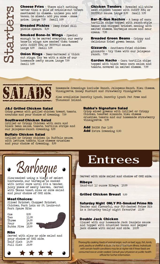 Chez Bubba Cafe - Seward, NE menu_pic