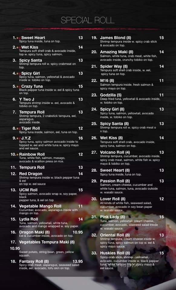 Oriental Cafe - Windham, CT menu_pic