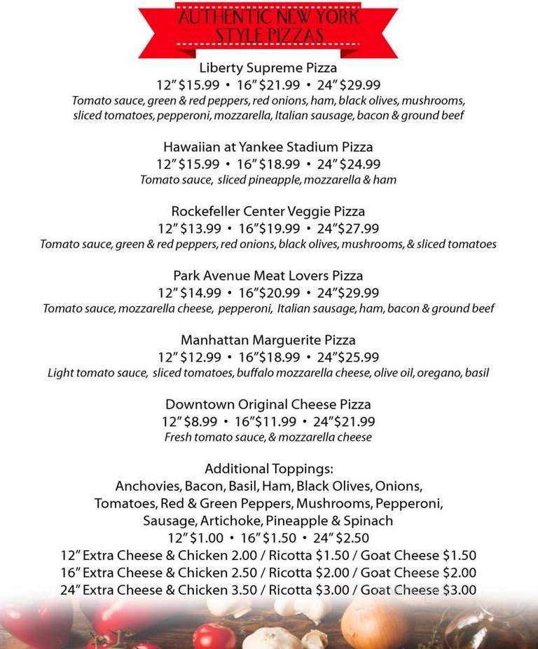 Manhattan Chicago Pizza - Coral Gables, FL menu_pic