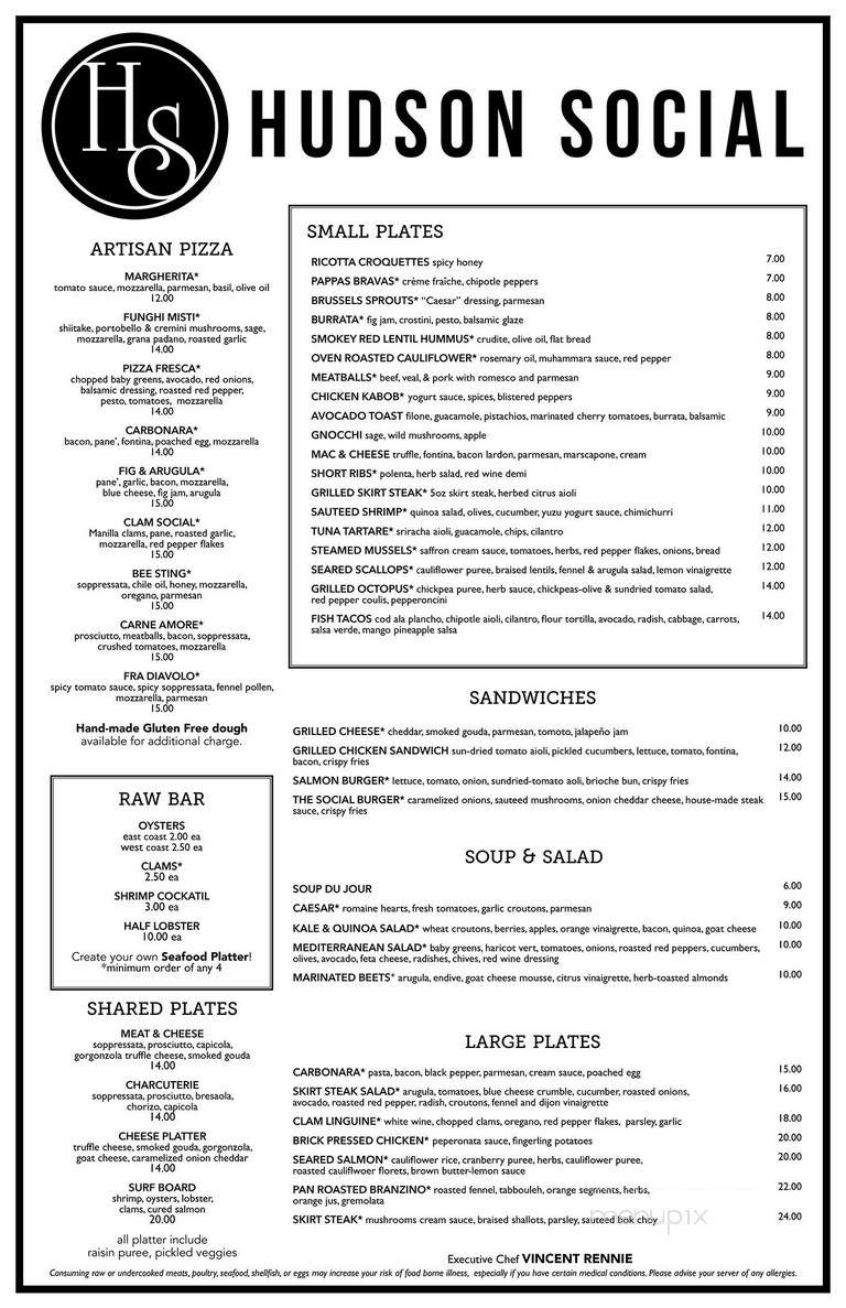 Hudson grille - Stamford, CT menu_pic