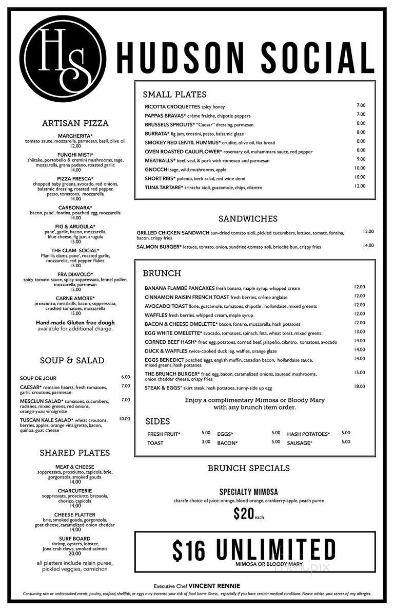 Hudson grille - Stamford, CT menu_pic