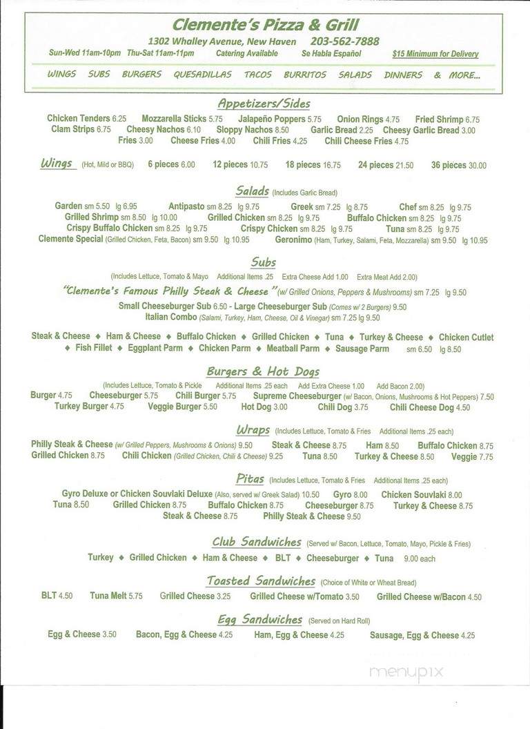 Clemente's Pizza & Grill - New Haven, CT