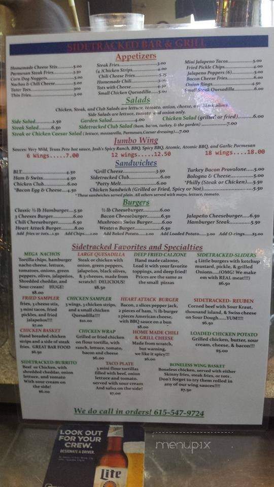 Jimmy's Bar & Grill - Lebanon, TN menu_pic