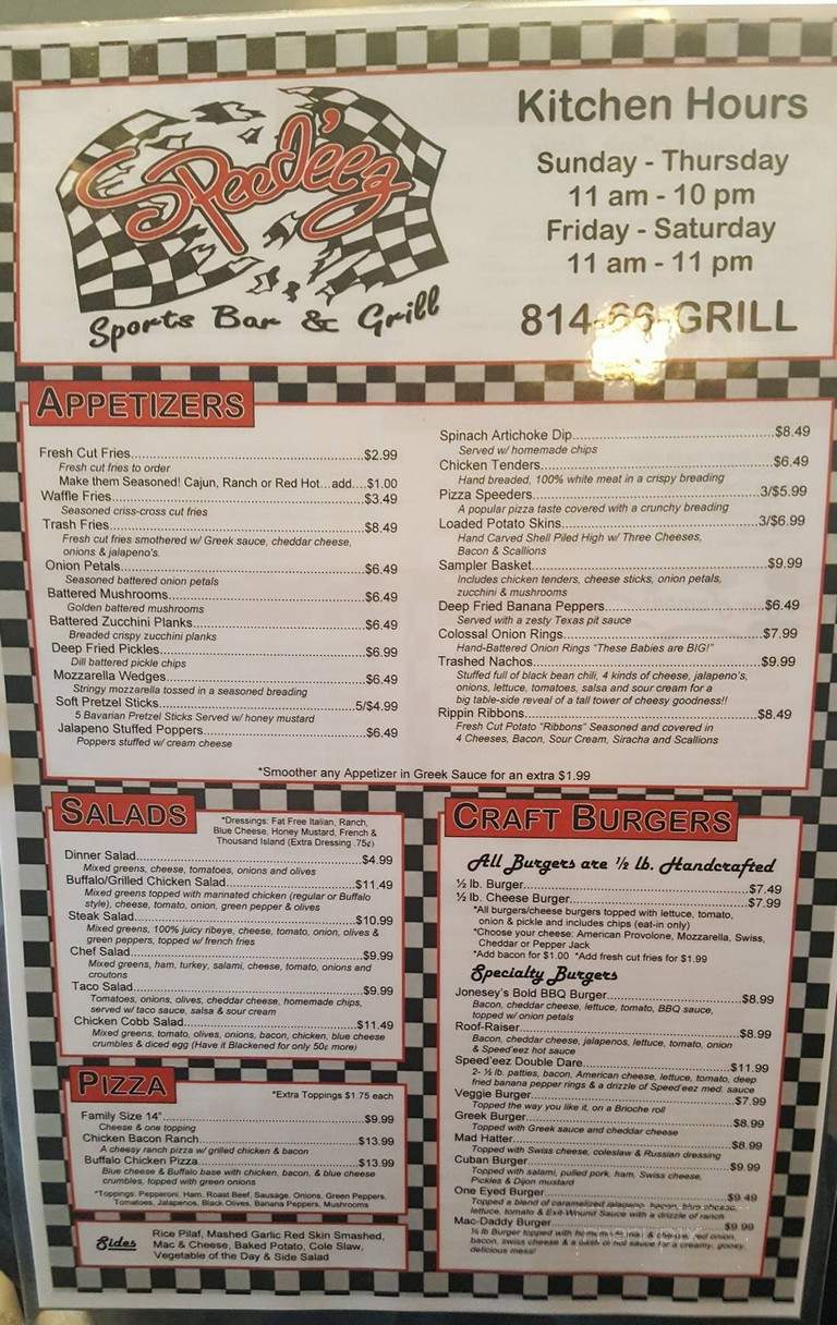 Michele's - Corry, PA menu_pic