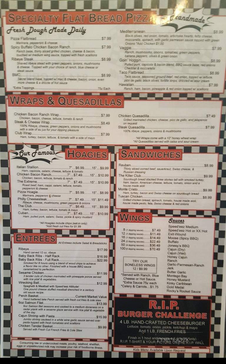 Michele's - Corry, PA menu_pic