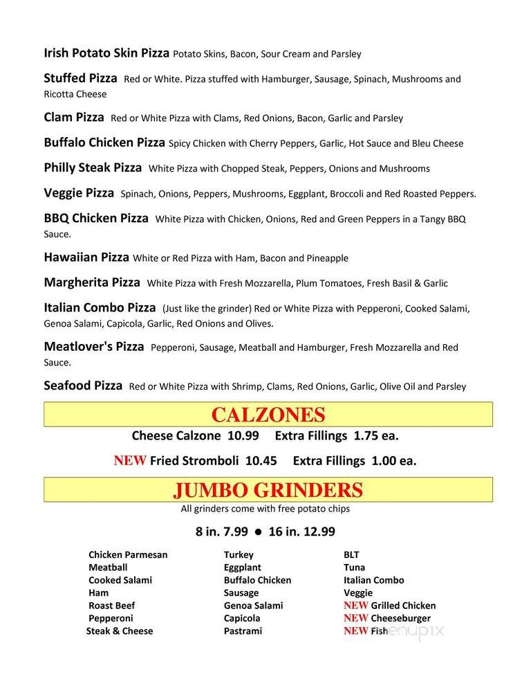 Little Mazen Pizza - Simsbury, CT menu_pic