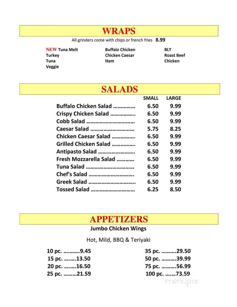 Little Mazen Pizza - Simsbury, CT menu_pic