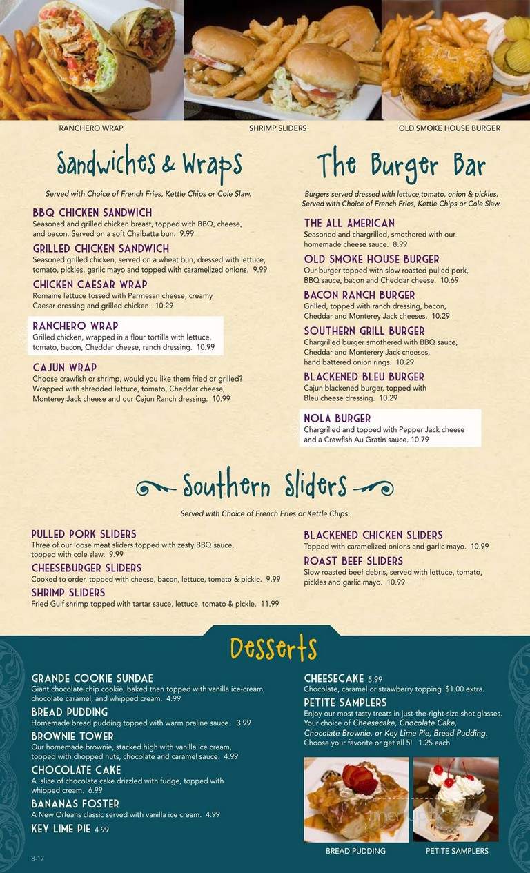 NOLA Southern Grill - Slidell, LA menu_pic