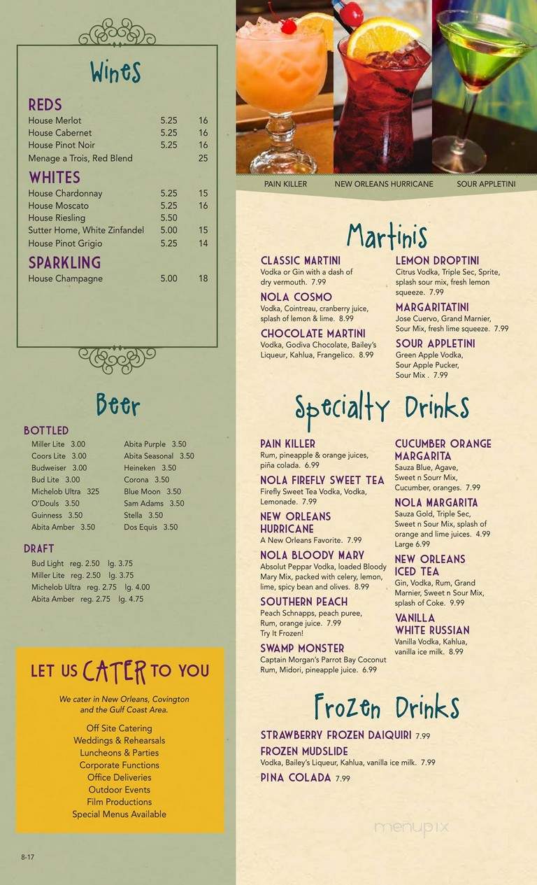 NOLA Southern Grill - Slidell, LA menu_pic