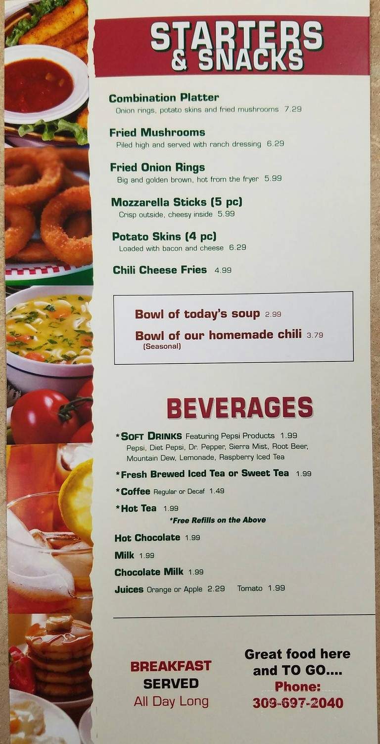 Bartonville Diner - Bartonville, IL menu_pic