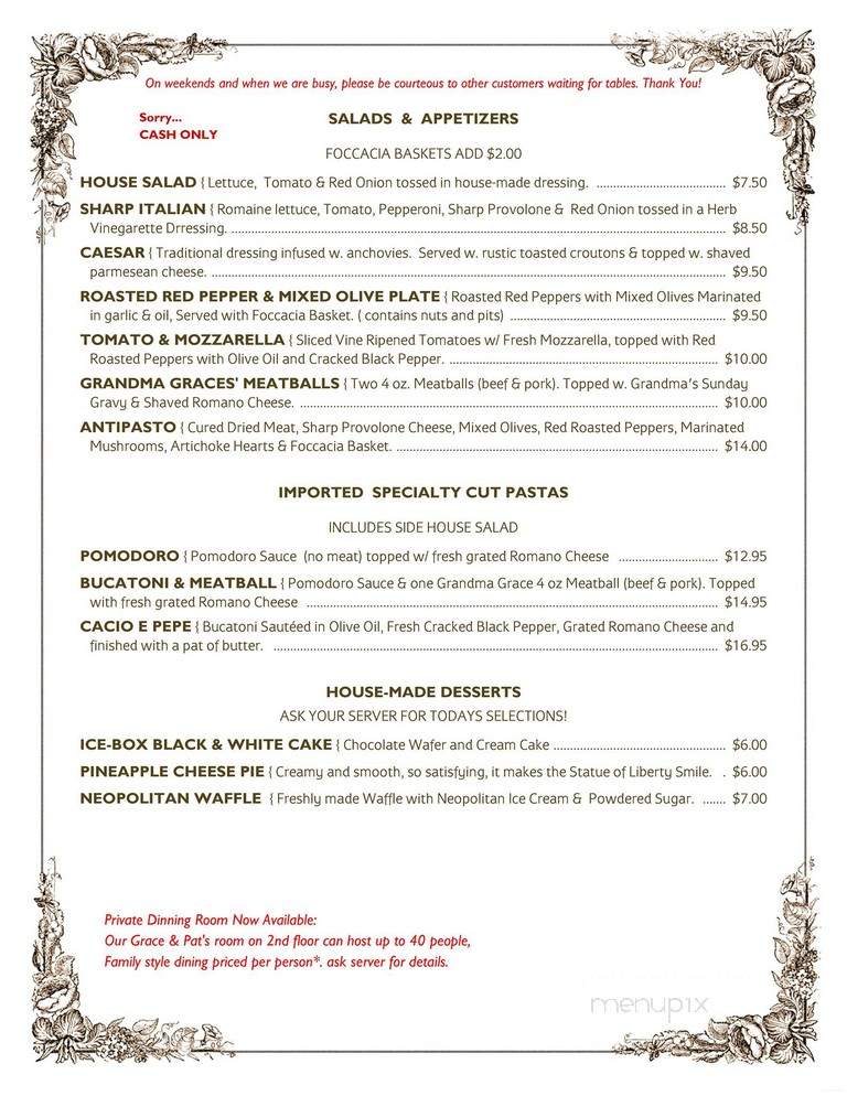 Gennaro'S Tomato Pie - Philadelphia, PA menu_pic