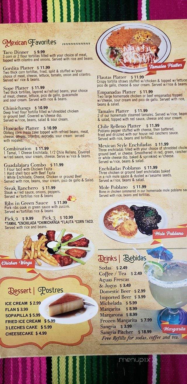 Del Carmen Mexican Store Restaurant - Dade City, FL menu_pic